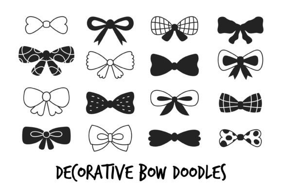 Charming Vintage Bow Doodles for Every Celebration