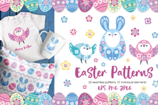 Easter Patterns and Clip Arts: A Complete Design Kit for Your Spring Projects