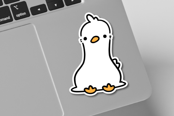 Embracing the Cozy Vibe: The Sitting Goose Sticker PNG