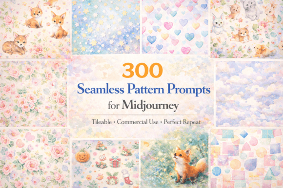 Master Seamless Design with 300 Seamless Pattern Prompts Midjourney