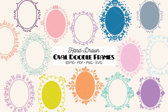 Oval Frame Color: Your Go-To Round Wreath Border Collection