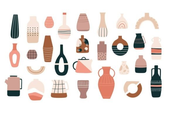Scandinavian Vases: Ceramic Jugs & Pots in Minimalist Style