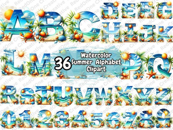 Summer Alphabet Clipart: A Designer's Guide to Vibrant PNG Letters